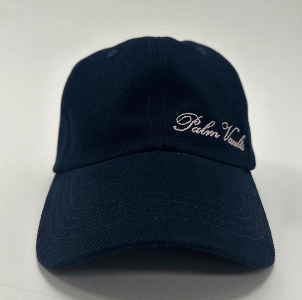 Palm Vaults Script Cap Navy