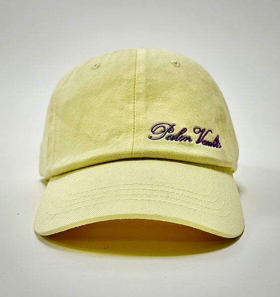 Palm Vaults Script Cap Yellow